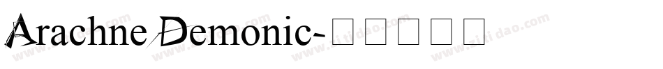 Arachne Demonic字体转换